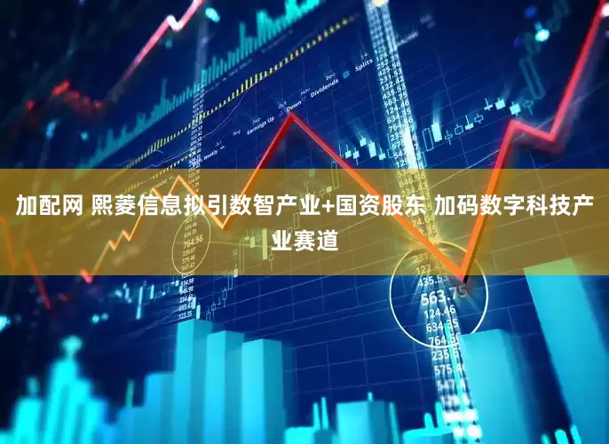 加配网 熙菱信息拟引数智产业+国资股东 加码数字科技产业赛道